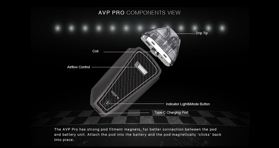 Aspire - AVP Pro Kit met 2 ml pod