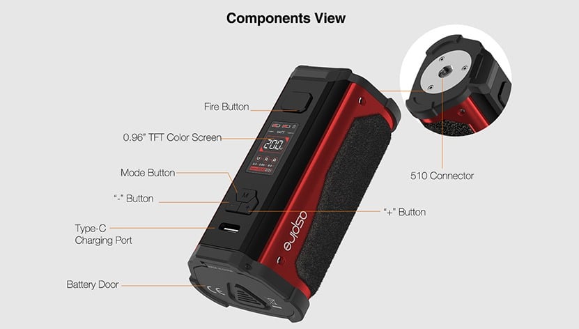 Aspire Rhea 0w Mod Basta Priser I Europa Just Vape